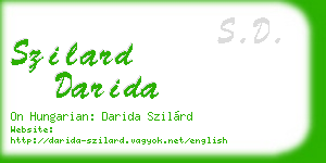 szilard darida business card