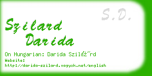szilard darida business card